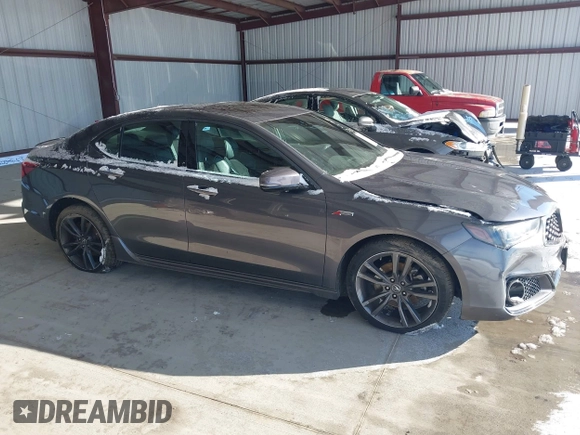 2019 Acura TLX w/A-Spec Pkg with VIN 19UUB1F64KA001793, listed as a IAAI auction lot 40930411 with 1 mi miles. Bid and sale history available at carsss.com. Image 12.