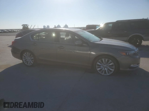2015 Acura RLX Tech Pkg with VIN JH4KC1F52FC001004, listed as a Copart auction lot 48388385 with 248,635 mi miles and Salvage Title. Bid and sale history available at carsss.com. Image 4.