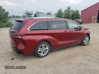 2022 Toyota Sienna LE with VIN 5TDGSKFC0NS067689, listed as a Copart auction lot 63850155 with 75,852 mi miles and Salvage title. Bid and sale history available at DreamBid. Image 3.