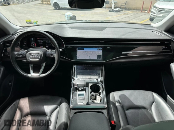 2021 Audi Q8 Premium Plus z VIN WA1EVAF17MD034670, wystawiony jako Copart lot #56331855 z przebiegiem 79 150 mil mil oraz Tytuł czysty. Historia ofert i sprzedaży dostępna na DreamBid. Obrazek 7.