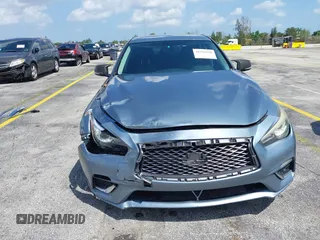 2018 Infiniti Q50 Luxe with VIN JN1EV7AP5JM590494, listed as a IAAI auction lot 41936520 with 101,580 mi miles and . Bid and sale history available at carsss.com. Image 6.