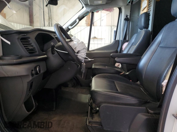 2021 Ford Transit Cargo with VIN 1FTBR1C82MKA10660, listed as a Copart auction lot 48245695 with 63,401 mi miles and Salvage Title. Bid and sale history available at DreamBid. Image 7.