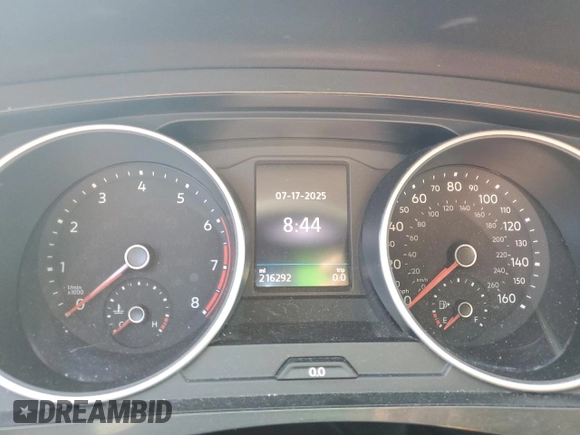 2020 Volkswagen Tiguan S with VIN 3VV1B7AX3LM052051, listed as a Copart auction lot 65157235 with 216,292 mi miles and Clean title. Bid and sale history available at DreamBid. Image 9.