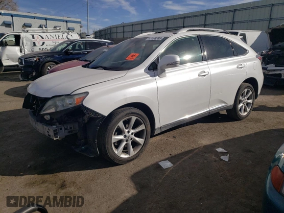2012 Lexus RX 350 with VIN 2T2ZK1BA5CC083394, listed as a Copart auction lot 43166365 with 214,776 mi miles and Salvage Title. Bid and sale history available at carsss.com. Image 1.