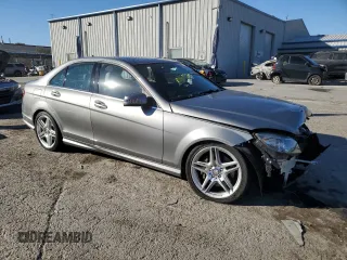 2011 Mercedes-Benz C 350 Sport with VIN WDDGF5GB1BR168865, listed as a Copart auction lot 42651305 with 54,528 mi miles and Salvage title. Bid and sale history available at DreamBid. Image 4.