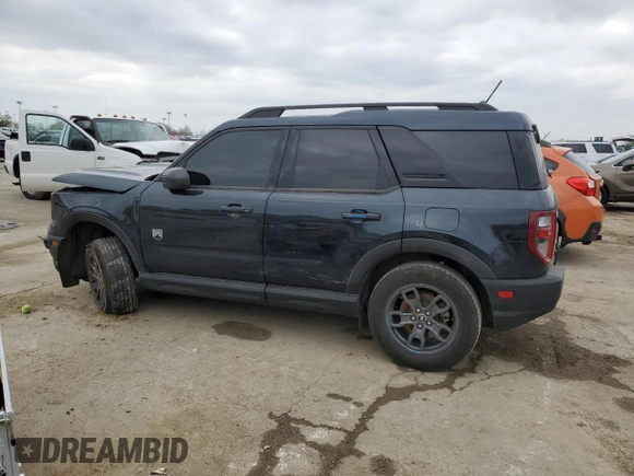 2021 Ford Bronco Sport Big Bend with VIN 3FMCR9B6XMRB23248, listed as a Copart auction lot 52855455 with 76,009 mi miles and Salvage title. Bid and sale history available at DreamBid. Image 2.