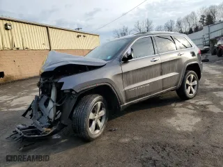 2014 Jeep Grand Cherokee Overland with VIN 1C4RJFCT0EC237333, listed as a Copart auction lot 46659195 with 0 mi miles and Salvage Title. Bid and sale history available at carsss.com. Image 1.