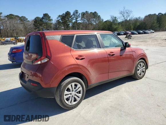 2022 Kia Soul LX with VIN KNDJ23AU5N7820705, listed as a Copart auction lot 46083615 with 19,294 mi miles and Salvage Title. Bid and sale history available at carsss.com. Image 3.