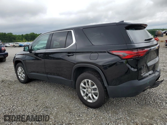 2023 Chevrolet Traverse LS with VIN 1GNERFKW6PJ108991, listed as a Copart auction lot 61252155 with 59,188 mi miles and Salvage title. Bid and sale history available at DreamBid. Image 2.