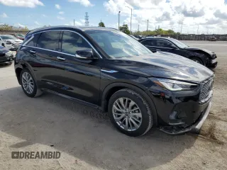 2024 Infiniti QX50 Luxe z VIN 3PCAJ5BA6RF105774, wystawiony jako Copart lot #44301445 z przebiegiem 2 532 mil mil oraz Szkoda całkowita • Salvage title. Historia ofert i sprzedaży dostępna na DreamBid. Obrazek 4.