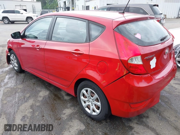 2012 Hyundai Accent GS with VIN KMHCT5AE6CU012772, listed as a IAAI auction lot 42383744 with 185,867 mi miles and . Bid and sale history available at DreamBid. Image 3.
