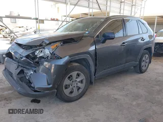 2019 Toyota RAV4 LE with VIN JTMH1RFV4KD037099, listed as a IAAI auction lot 41719515 with 56,882 mi miles. Bid and sale history available at carsss.com. Image 2.