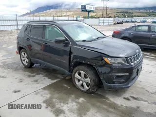 2018 Jeep Compass Latitude z VIN 3C4NJDBB5JT161280, wystawiony jako Copart lot #56758805 z przebiegiem 82 142 mil mil oraz Szkoda całkowita • Salvage title. Historia ofert i sprzedaży dostępna na DreamBid. Obrazek 4.