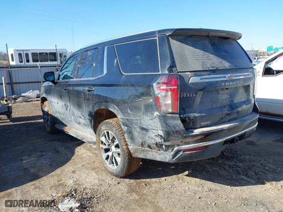 2021 Chevrolet Tahoe LT with VIN 1GNSKNKT6MR402170, listed as a IAAI auction lot 41338090 with 1 mi miles. Bid and sale history available at carsss.com. Image 3.