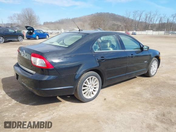 2007 Mercury Milan Premier with VIN 3MEHM08Z27R608332, listed as a IAAI auction lot 41710244 with 85,060 mi miles. Bid and sale history available at carsss.com. Image 4.