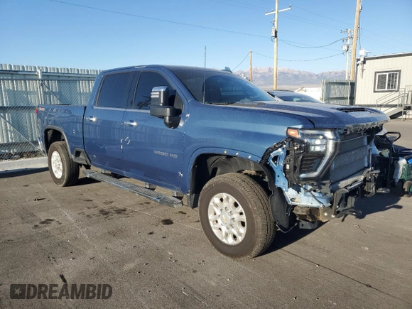 2024 Chevrolet Silverado 3500HD LTZ with VIN 2GC4YUEY0R1156282, listed as a Copart auction lot 74237994 with 13,164 mi miles and Salvage Title. Bid and sale history available at carsss.com. Image 4.