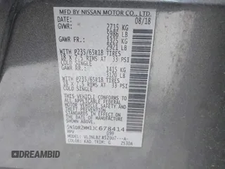 2018 Nissan Pathfinder SV с VIN 5N1DR2MM1JC678414, выставлен на аукционе IAAI как лот 42591466 с пробегом 90 155 миль миль и . История ставок и продаж доступна на DreamBid. Изображение 9.