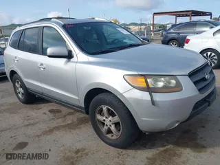 2007 Hyundai Santa Fe GLS with VIN 5NMSG13D97H051130, listed as a IAAI auction lot 41901377 with 215,936 mi miles. Bid and sale history available at carsss.com. Image 1.