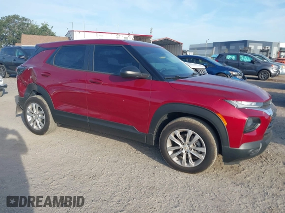 2021 Chevrolet TrailBlazer LS with VIN KL79MMS27MB005124, listed as a IAAI auction lot 42079611 with 38,033 mi miles and . Bid and sale history available at DreamBid. Image 1.