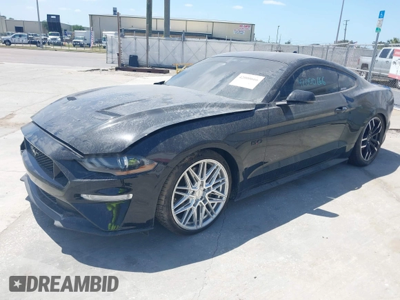 2022 Ford Mustang GT with VIN 1FA6P8CF3N5133503, listed as a IAAI auction lot 42000666 with 18,870 mi miles and . Bid and sale history available at carsss.com. Image 17.