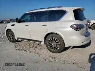 2015 Infiniti QX80 with VIN JN8AZ2NE9F9083611, listed as a Copart auction lot 53046305 with 143,167 mi miles and Salvage title. Bid and sale history available at DreamBid. Image 2.