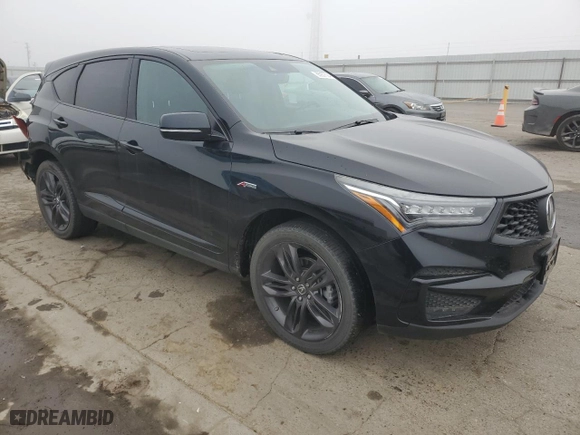 2021 Acura RDX w/A-Spec Package with VIN 5J8TC1H61ML009301, listed as a Copart auction lot 85937594 with 55,552 mi miles and Salvage Title. Bid and sale history available at carsss.com. Image 4.