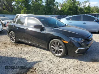 2020 Honda Civic Sedan EX with VIN 19XFC1F38LE010229, listed as a Copart auction lot 52002275 with 62,773 mi miles and Salvage Title. Bid and sale history available at carsss.com. Image 4.
