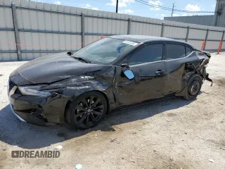 2020 Nissan Maxima SR with VIN 1N4AA6EV4LC381014, listed as a Copart auction lot 50953385 with 45,976 mi miles and Salvage Title. Bid and sale history available at DreamBid. Image 1.