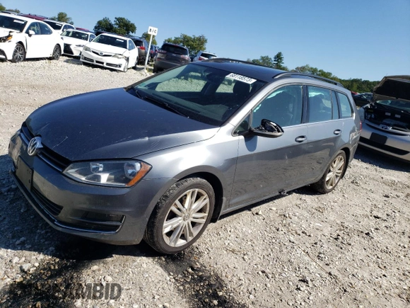 2015 Volkswagen Golf SportWagen TDI SE with VIN 3VWCA7AU9FM512010, listed as a Copart auction lot 68118573 with 124,313 mi miles. Bid and sale history available at carsss.com. Image 1.