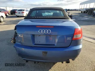 2005 Audi A4 3.0L with VIN WAUDT48H05K008439, listed as a Copart auction lot 45581385 with 180,932 mi miles and Salvage Title. Bid and sale history available at carsss.com. Image 6.