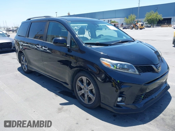 2019 Toyota Sienna SE z VIN 5TDXZ3DC9KS986994, wystawiony jako IAAI lot #42553898 z przebiegiem 88 315 mil mil oraz . Historia ofert i sprzedaży dostępna na DreamBid. Obrazek 1.