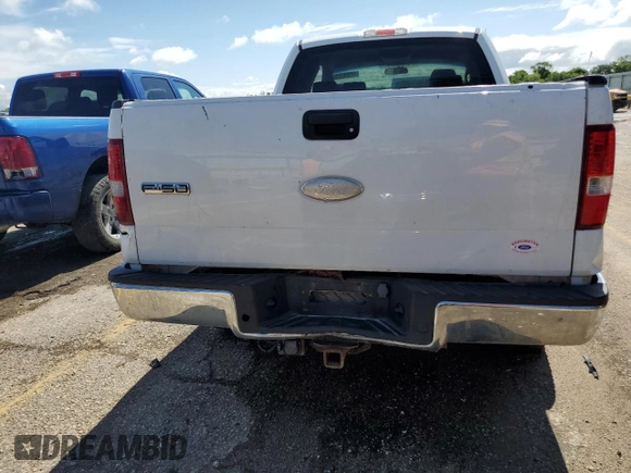 2006 Ford F-150 XLT with VIN 1FTPX14526KB24550, listed as a Copart auction lot 59980785 with Not provided miles and Salvage title. Bid and sale history available at DreamBid. Image 6.