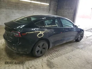 2023 Tesla Model 3 Long Range with VIN 5YJ3E1EB8PF392705, listed as a Copart auction lot 47595985 with 15,361 mi miles and Salvage Title. Bid and sale history available at DreamBid. Image 3.