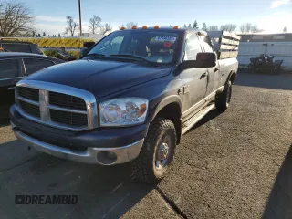 2007 Dodge Ram 2500 SLT with VIN 1D7KS28C57J553668, listed as a Copart auction lot 87590385 with 210,170 mi miles and Salvage Title. Bid and sale history available at carsss.com. Image 1.