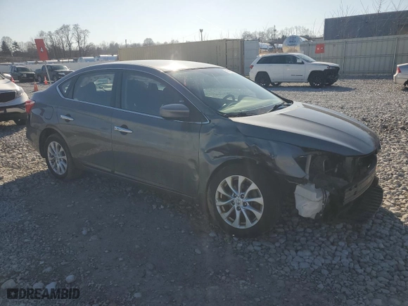 2018 Nissan Sentra SV with VIN 3N1AB7AP1JY256208, listed as a Copart auction lot 48498975 with 40,108 mi miles and Salvage Title. Bid and sale history available at carsss.com. Image 4.