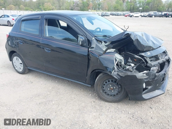 2021 Mitsubishi Mirage ES с VIN ML32AUHJ9MH001037, выставлен на аукционе IAAI как лот 42130663 с пробегом 36 329 миль миль и . История ставок и продаж доступна на DreamBid. Изображение 1.