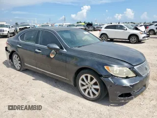 2007 Lexus LS 460 with VIN JTHBL46F675003368, listed as a Copart auction lot 62220355 with 176,745 mi miles and Salvage title. Bid and sale history available at DreamBid. Image 4.