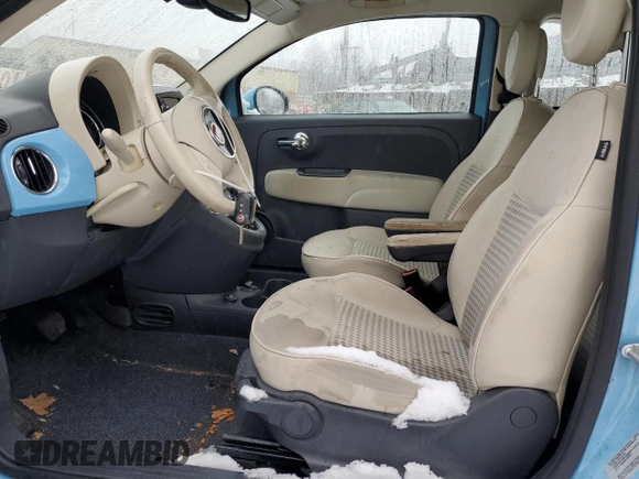 2017 FIAT 500 Pop z VIN 3C3CFFLR4HT505924, wystawiony jako Copart lot #81500754 z przebiegiem 49 618 mil mil oraz Nie do naprawy • Non repairable. Historia ofert i sprzedaży dostępna na DreamBid. Obrazek 7.