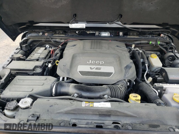 2016 Jeep Wrangler Unlimited Rubicon with VIN 1C4HJWFG9GL220687, listed as a Copart auction lot 60552705 with 49,525 mi miles and Salvage title. Bid and sale history available at DreamBid. Image 12.
