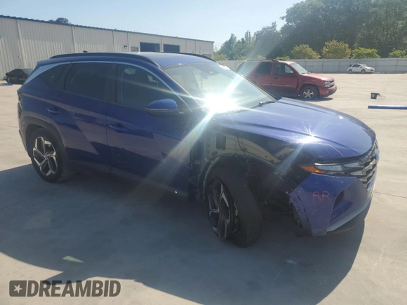2022 Hyundai Tucson SEL with VIN 5NMJF3AE4NH096592, listed as a Copart auction lot 53496475 with 24,986 mi miles and Salvage title. Bid and sale history available at DreamBid. Image 4.