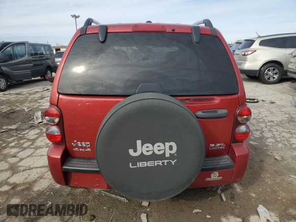 2007 Jeep Liberty Limited with VIN 1J4GL58KX7W722229, listed as a Copart auction lot 44328625 with Not Provided miles and Salvage Title. Bid and sale history available at DreamBid. Image 6.