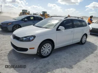 2014 Volkswagen Jetta SportWagen S with VIN 3VWPP7AJ3EM602242, listed as a Copart auction lot 75044534 with 61,559 mi miles and Non Repairable. Bid and sale history available at carsss.com. Image 1.