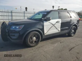 2016 Ford Utility Police Interceptor with VIN 1FM5K8AR5GGC08058, listed as a Copart auction lot 51673255 with 123,955 mi miles and Clean Title. Bid and sale history available at carsss.com. Image 1.