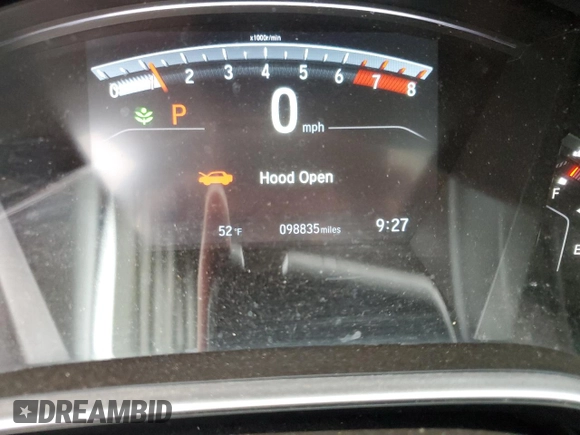 2020 Honda CR-V EX-L with VIN 2HKRW1H83LH426326, listed as a Copart auction lot 46158385 with 98,835 mi miles and Salvage Title. Bid and sale history available at carsss.com. Image 9.