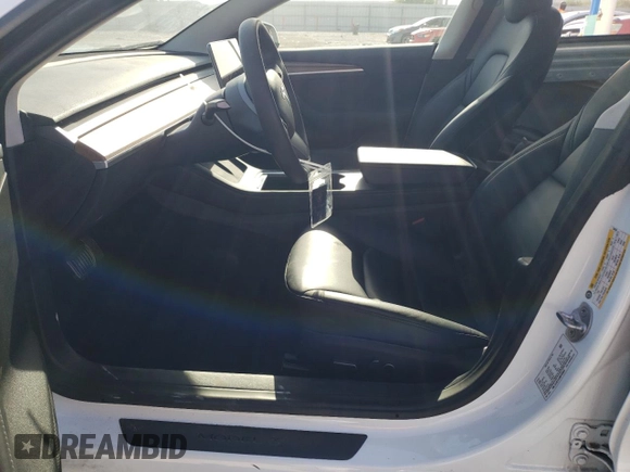 2022 Tesla Model 3 with VIN 5YJ3E1EA0NF320658, listed as a Copart auction lot 53317305 with 27,839 mi miles and Non Repairable. Bid and sale history available at carsss.com. Image 7.