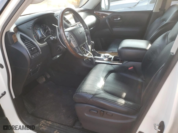 2017 Infiniti QX80 with VIN JN8AZ2NE7H9151634, listed as a Copart auction lot 82794044 with 126,549 mi miles and Salvage Title. Bid and sale history available at carsss.com. Image 7.