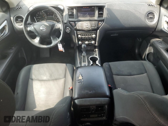 2018 Nissan Pathfinder Platinum with VIN 5N1DR2MM5JC665603, listed as a Copart auction lot 58505055 with 157,836 mi miles and Salvage title. Bid and sale history available at DreamBid. Image 8.