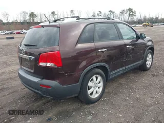 2012 Kia Sorento LX with VIN 5XYKT3A67CG257756, listed as a IAAI auction lot 41995922 with 18,178 mi miles. Bid and sale history available at carsss.com. Image 4.