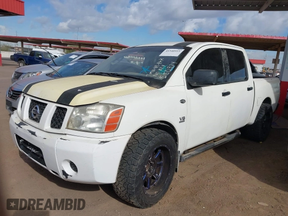 2004 Nissan Titan LE with VIN 1N6AA07AX4N550974, listed as a IAAI auction lot 41540911 with 252,999 mi miles and . Bid and sale history available at DreamBid. Image 2.