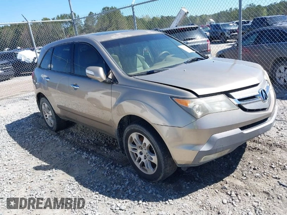 2007 Acura MDX with VIN 2HNYD28207H503276, listed as a IAAI auction lot 41877573 with 258,178 mi miles. Bid and sale history available at carsss.com. Image 1.